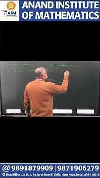 Dr Anand kumar (anand institute of Mathematics, pi-aim) CSIR NET-JRF, GATE & IIT-JAM , CUET(PG) ||