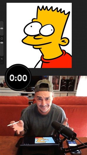 Drawing Bart Simpson in 30 seconds #simpsons #bartsimpson #mattgroening #art