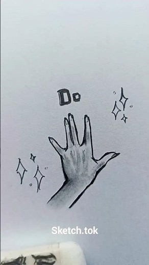 How to draw a cute Hand Tutorial✏️✨#howtodraw#drawing#art #artist#draw