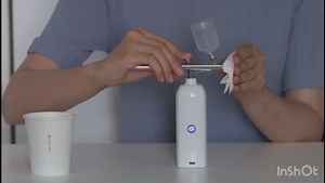 Air brush Kit with Air Compressor, Rechargeable Cordless Makeup Nail Airbrush Machine, Multi Nozzle, Adjustable Airflow, Airbrush Gun for Cake Decorating and DIY Crafts