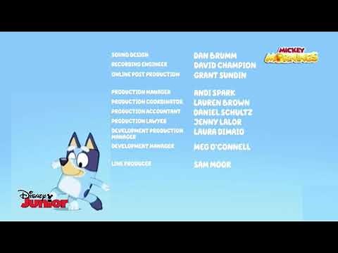 Bluey credits season 1 on Disney Junior Asia | ‪@LandisPeele2010‬