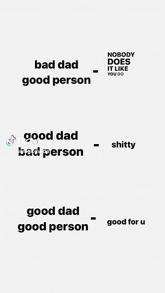 1st one hurts like hell #xybca #mentalhealth #mentalhealthmatters #the... | good dad bad person