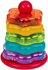 Battat – Stacking Rings – Stacking Baby Toy – 5 Rainbow Rings – Developmental Toys for Babies, Toddlers – 1 Year + – Stacking Rings