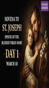 Day 1 Novena to St. Joseph 🙏 | Spouse of the Blessed Virgin Mary | Catholic Prayer #Shorts