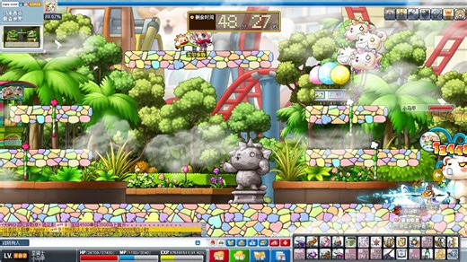 【Make maplestory great again】 校服圣骑44分钟单挑愤怒的暴力熊，最后现场砸卷30%头敏4中3美滋滋