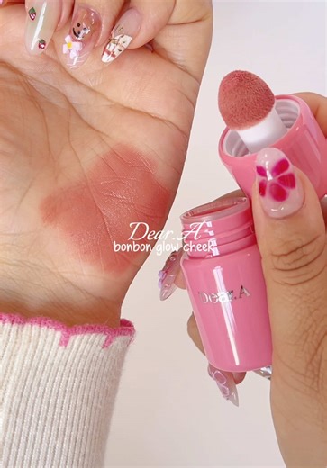 Dear.A - bonbon glow cheek 🩷 use code LUNA097 to save on @YesStyle ⋆˙⟡♡ #deara#kbeauty #kbeautyproducts #blush #liquidblush #makeup #beauty #pink