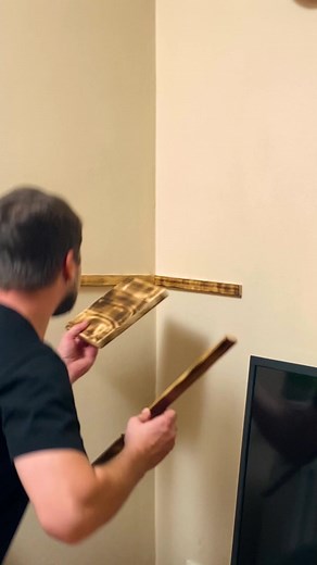 Floating DIY Corner Shelf | Relate Again