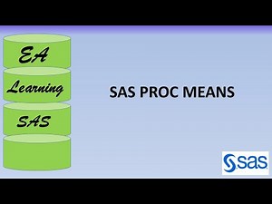 SAS PROC MEANS