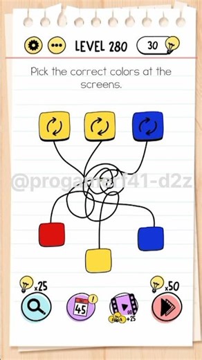 brain test game level 280-281#progamer #games #braintestsolution #shorts
