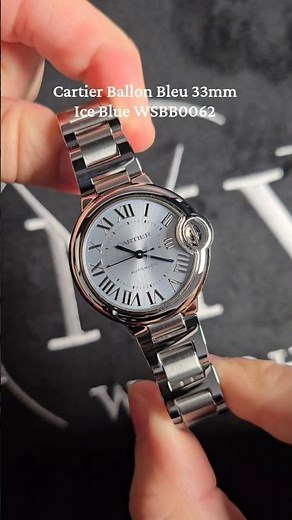 Cartier Ballon Bleu 33mm Ice Blue WSBB0062 | MVS Watches