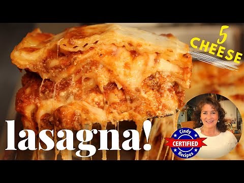 5 CHEESE LASAGNA!!! Deliciously Decadent 😍