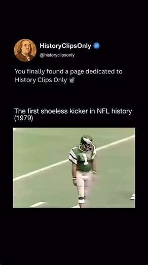 History Clips Only on Instagram: "In 1979, fans watched in disbelief as a kicker lined up barefoot on an NFL field. Tony Franklin removed his shoes for better grip, trusting technique over tradition. The unusual sight shocked opponents and commentators, instantly making the moment unforgettable and proving football innovation sometimes begins with bold, unconventional choices. Franklin successfully kicked barefoot for the Philadelphia Eagles, showing accuracy mattered more than appearance. Offic
