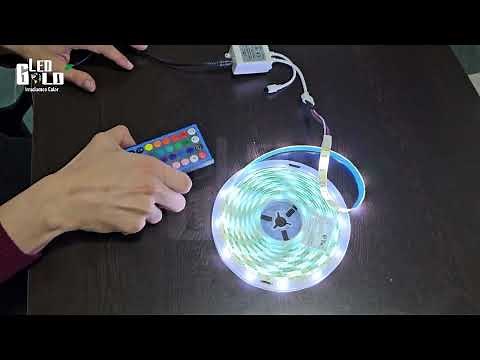 Cinta LED RGB + Blanca: Guía de instalación