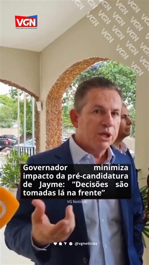 Apesar de reforçar que ainda é cedo para definições, Mendes reconheceu peso político do senador. LEIA MAIS: https://www.vgnoticias.com.br/politica/governador-minimiza-impacto-da-pre-candidatura-de-jayme-decisoes-sao-tomadas-la-na-frente/139796 #vgnoticias #eleicao #politica | VGNotícias