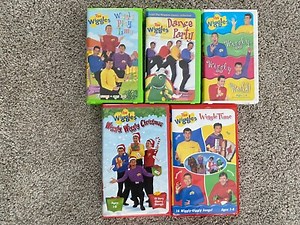 5 The Wiggles VHS Video lot - Play Time, Wiggly World, WiggleTime, Dance Party    | eBay UK