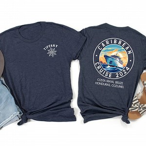 Cruise 2025 Custom Destination Shirt, Custom Cruise Shirt, Hawaii Trip Shirt, Alaska Shirt, Caribbean Trip, Custom Family Cruise Shirts - Etsy