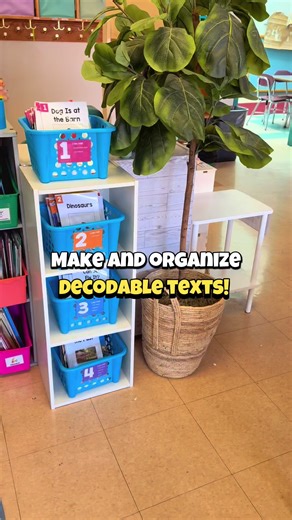 Feeling so much better now that I’ve figured out how to “level” my decodable texts with the kids! Not to be confused with our “leveled readers” from the curriculum. This way the kids can practice with books that actually make them decode and not just memorize/guess during their independent reading time! 🤗 #teacher #kindergarten #scienceofreading