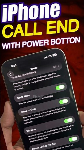 iPhone Call End with Lock Button - How to Enable or Disable Call Ending Feature