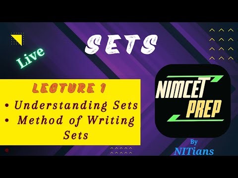 Sets | L - 1 | #NIMCET2025