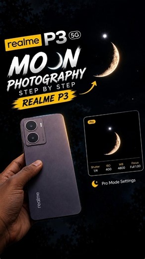 How to Take Moon & Venus Shots with Phone Camera (Pro Mode Tutorial) #moonphotography #venus #viral