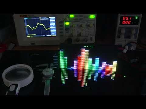 Desktop Audio Visualizer - Spectrum Analyzer - ESP32