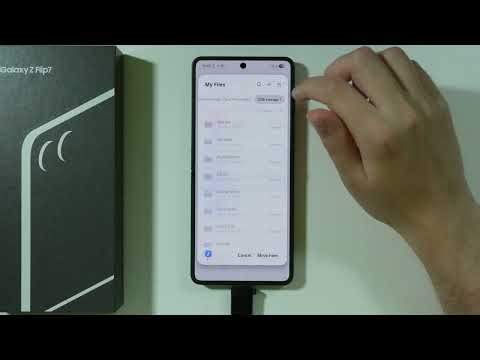 Samsung Galaxy Z Flip 7: How to Move Data from/to USB Flash Drive (USB Storage/Pendrive)
