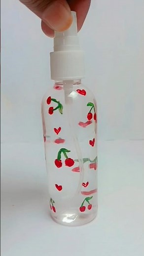 DiY spray bottle painting 🎨‪@usHalimaartcraft‬