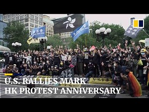 Multiple overseas rallies mark anniversary of first major clash of 2019 Hong Kong protests