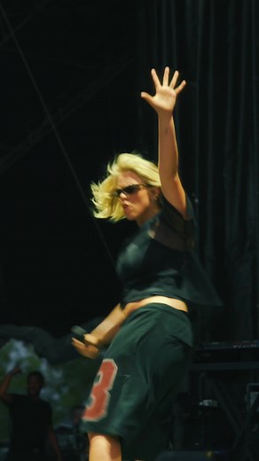 Reneé Rapp Performing Pretty Girls at Bonnaroo Music Festival