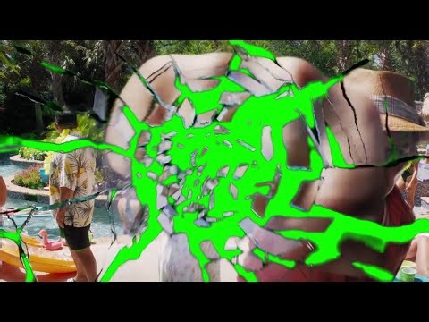 The Naked Gun (2025) Frank Drebin Jr. punching the screen stinger transition green screen