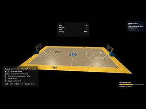 Interactive Basketball Court – HW06 Demo (Three.js)