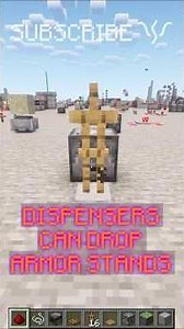 DISPENSERS can PLACE ARMOR STANDS to SEND SIGNALS DOWN? | Redstone with PsiVolt #minecraft #redstone