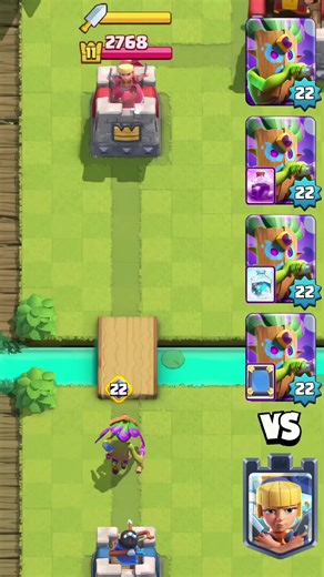 Level 22 EVO Dart Goblin vs Dagger Duchess in Clash Royale