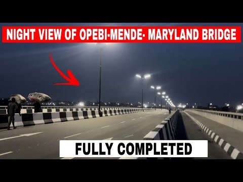 Maryland–Ojota Bridge Night Transformation | Lagos Lights Up After Dark