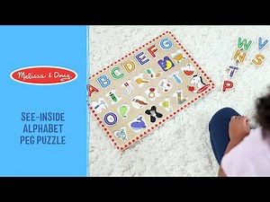 Melissa & Doug See-Inside Alphabet Wooden Peg Puzzle