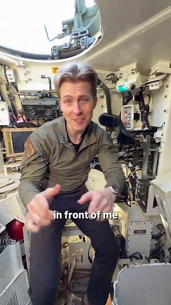 Driving the M1 Abrams tank