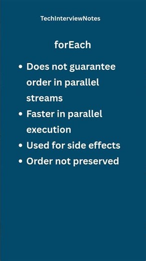 forEach vs forEachOrdered Explained | Java 8 Interview Question