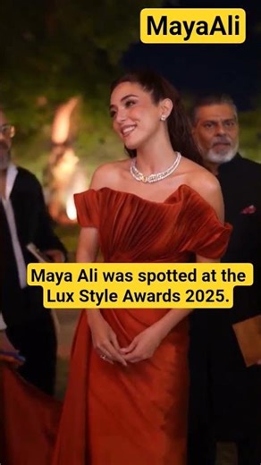 Maya Ali was spotted at the Lux Style Awards 2025#mayaali #humaward #luxstyleawards #shorts #viral