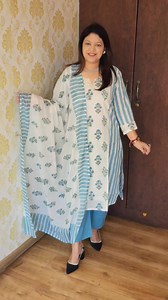 13K views · 74 reactions | Cotton three piece set..sizes 38 to 46/48.. Price only 1550 free shipping...visit website www.attirebyayaana.com or whatsapp 097418 33550 | Attire by Ayaana | Facebook