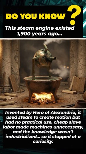 Hero of Alexandria’s Steam Engine (1st Century AD)