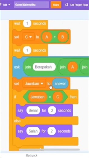 Part2. Membuat SCORE pada Game SCRATCH #Scratch #koding #tutorial #gamingshorts#pendidikan