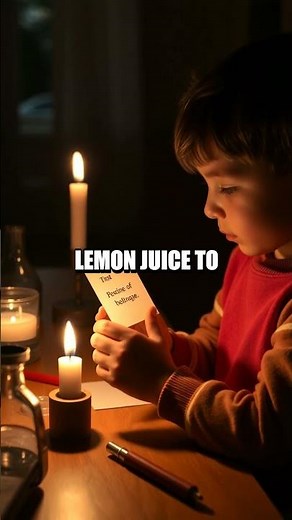 Invisible Ink Experiment: Writing Secret Messages