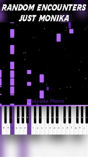 Random Encounters - Just Monika | Roblox Piano 🔥 #piano #pianoshorts #roblox #shorts #shortvideo