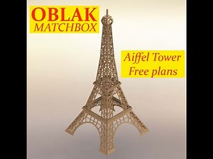 Matchsticks model - DIY - Eiffel tower