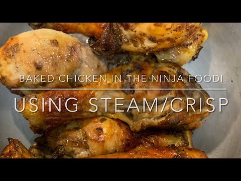 How To Cook Baked Chicken in the Ninja Foodi in the STEAM/CRISP Option!
