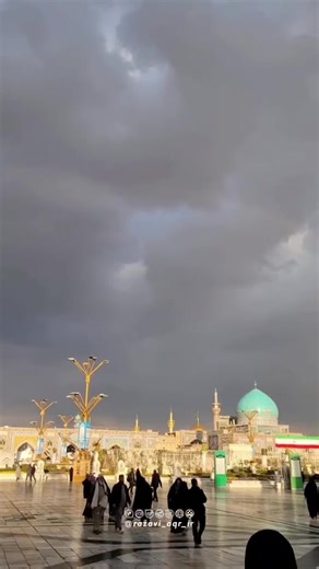 ▶️ Rainfall at Imam Reza Holy Shrine in Mashhad, northeastern Iran, created a serene scene, with a rainbow stretching across the sky. Presstv Programs | Presstv Programs