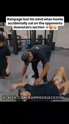 kick streaming🎮 on Instagram: "Rampage absolutely lost it the moment a dude went and sat directly on his opponent’s lower area and the entire stream instantly erupted. You could see the shock hit him first and then the laughter took over because no one expected something that wild to happen in the middle of the fight. The way he reacted was priceless, flailing, yelling, and just completely breaking character as everyone in chat went insane. Viewers were clipping it immediately, sharing it acros