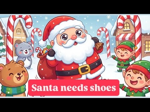 Santa needs new shoes | Funny Christmas Cartoon for kids