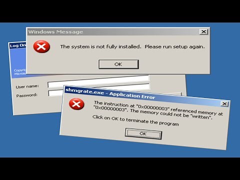 Incorrectly installing Windows XP