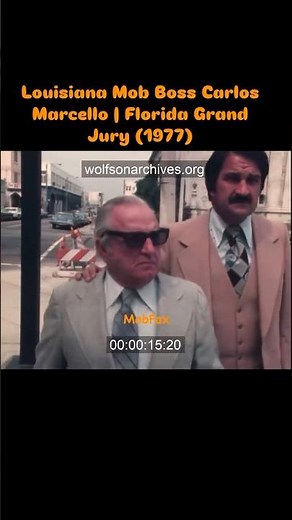 Louisiana Mob Boss Carlos Marcello Walking With His Attorney